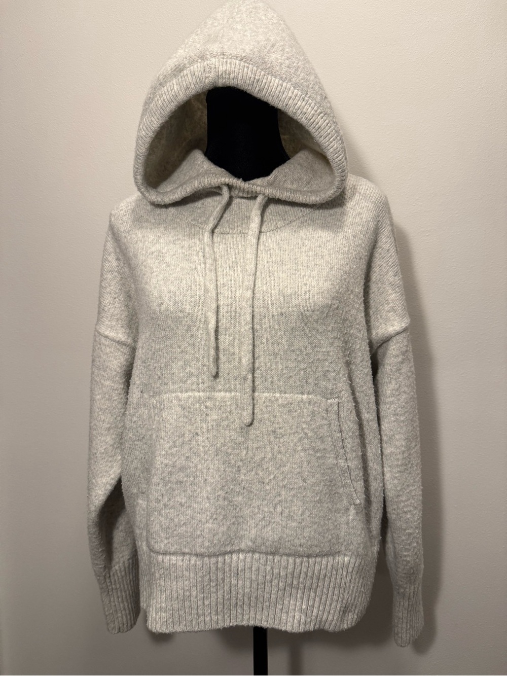 CALIA by Carrie Underwood Light Gray Cowl Neck Hoodie Sweater